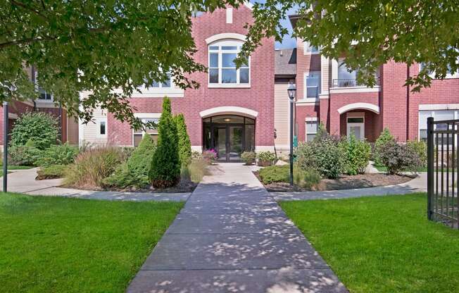 Van Buren Place Clubhouse Entrance Apartments in Sun Prairie, WI