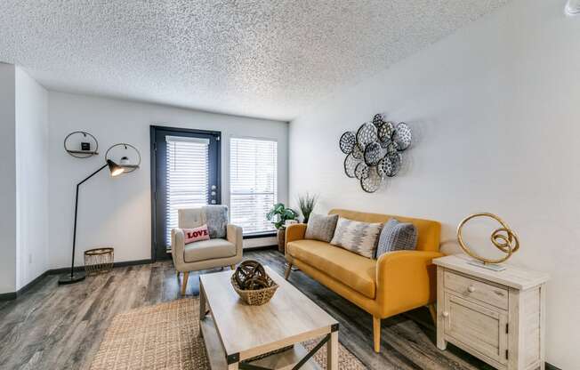 the living room of our two bedroom apartment atrium at our apartments