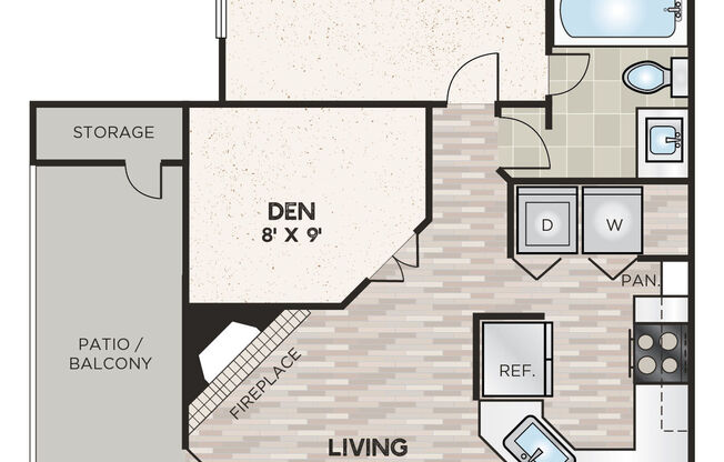 1 bed, 1 bath, 920 sqft, $1,120