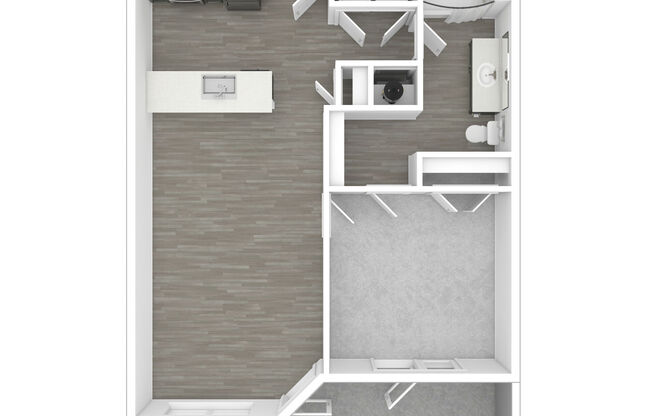 1 bed, 1 bath, 741 sqft, $1,407