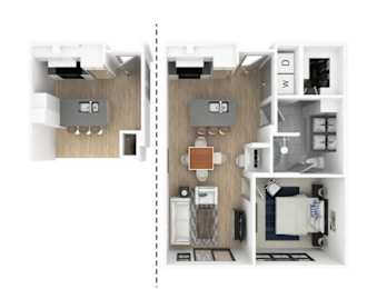 1 bed, 1 bath, 752 sqft, $1,505