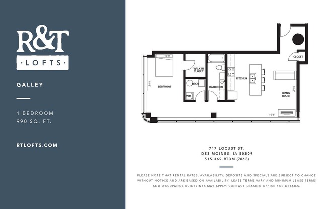 1 bed, 1 bath, 990 sqft, $1,200