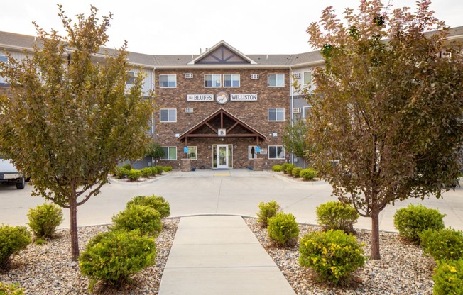 Bluffs leasing office entrance