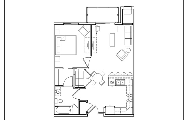 1 bed, 1 bath, 728 sqft, $1,495, Unit 305- Handicap Unit