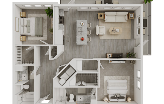 2 beds, 2 baths, 1,163 sqft, $2,575