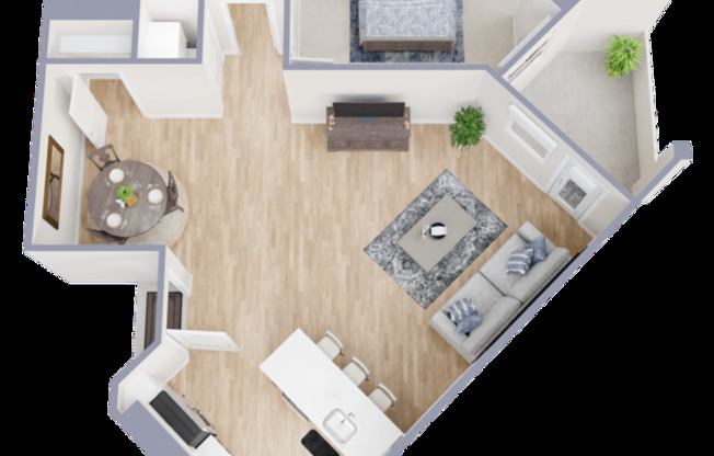 1 bed, 1 bath, 838 sqft, $1,749, Unit 524