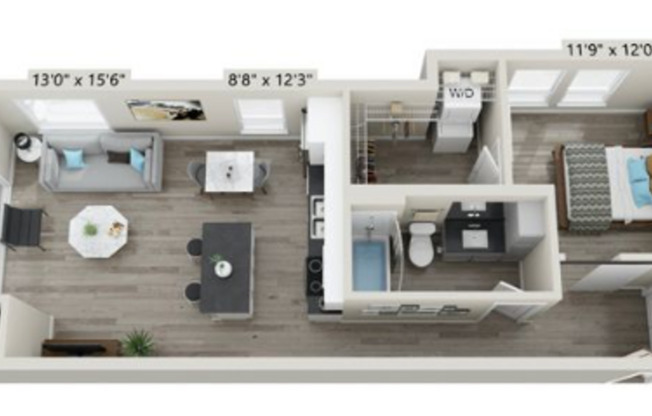 1 bed, 1 bath, 748 sqft, $1,785, Unit 502