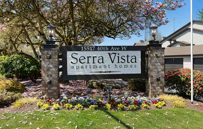 Welcoming Signage for Serra Vista Apartment Homes, Lynnwood, 98087