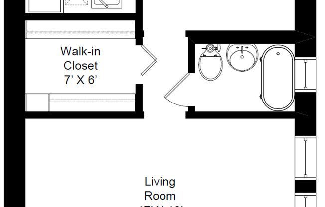 Studio, 1 bath, 450 sqft, $1,585, Unit 520-C1