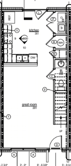 2 beds, 2.5 baths, 1,115 sqft, $1,635, Unit A105