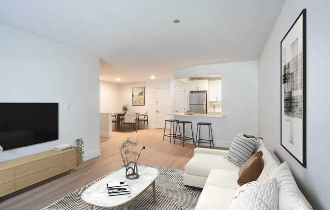 Living Room with Hard Surface Flooring