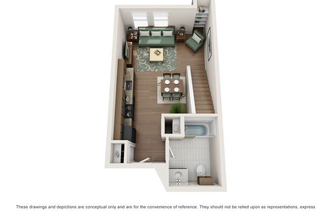 1 bed, 1 bath, 628 sqft, $1,995, Unit 432