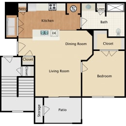 1 bed, 1 bath, 704 sqft, $1,505