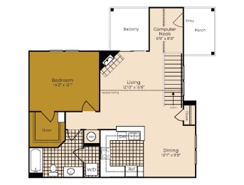 1 bed, 1 bath, 970 sqft, $2,210