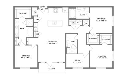 3 beds, 3 baths, 1,615 sqft, $3,336