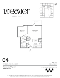 1 bed, 1 bath, 635 sqft, $1,670