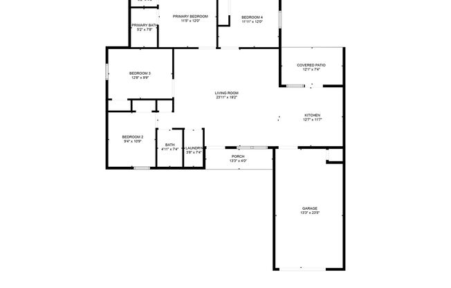 4 beds, 2 baths, $2,300
