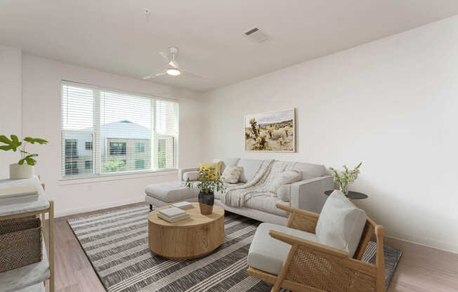 Living Room with Hard Surface Flooring