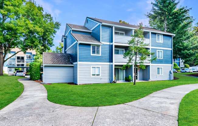 St. Marys Woods building exterior and walking paths, Beaverton, OR, 97078