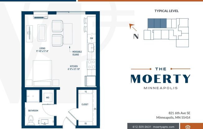 Studio, 1 bath, 384 sqft, $1,175, Unit 308