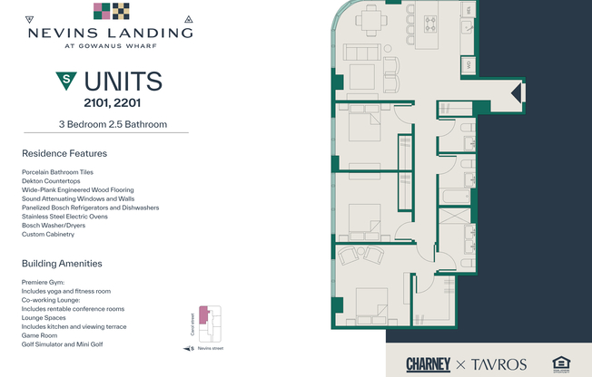 3 beds, 2 baths, $12,800, Unit 2201