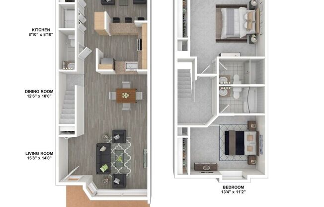 2 beds, 2 baths, 1,321 sqft, $2,350