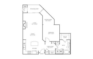 1 bed, 1 bath, 936 sqft, $1,981