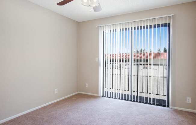 Living Room With Expansive Window at Superior Place, California