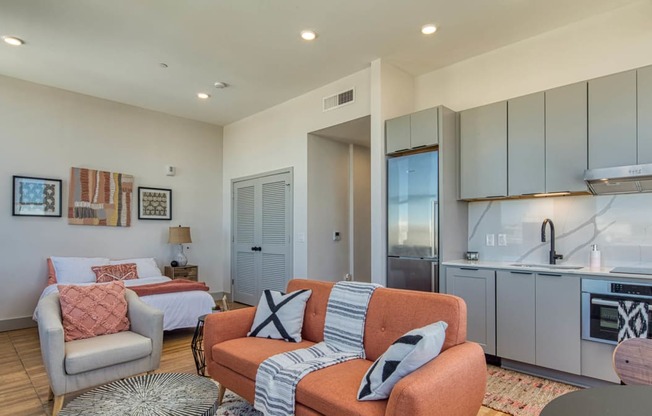 Studio Kitchen at Residences at Richmond Trust, Richmond, VA, 23219