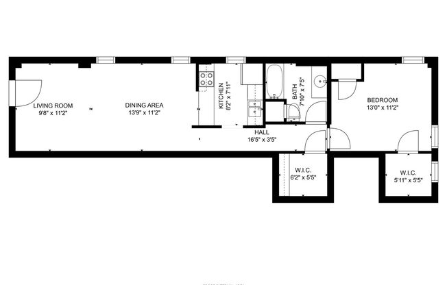 1 bed, 1 bath, 664 sqft, $1,149, Unit 504