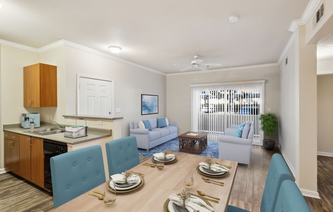 Dining area at Waterstone Apartments