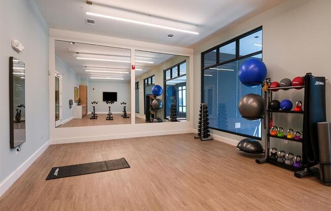 Yoga and Spin Studio at Lyra Luxury Apartments Near Downtown Sarasota, FL