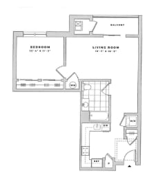 1 bed, 1 bath, 780 sqft, $2,460