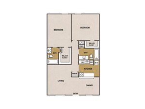 2 beds, 2 baths, 1,000 sqft, $1,411