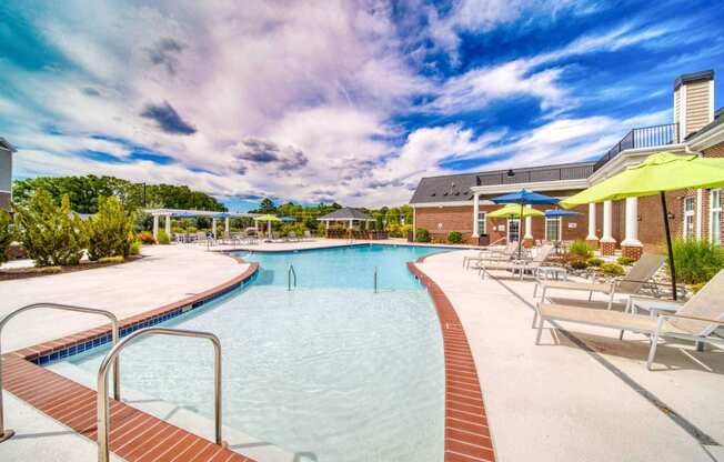our apartments offer a swimming pool at Meridian Obici, Suffolk Virginia