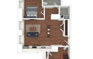 1 bed, 1 bath, 897 sqft, $1,815