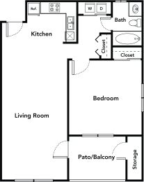 1 bed, 1 bath, 695 sqft, $1,450