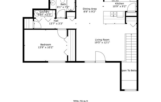 1 bed, 1 bath, 665 sqft, $1,249, Unit DY3825C