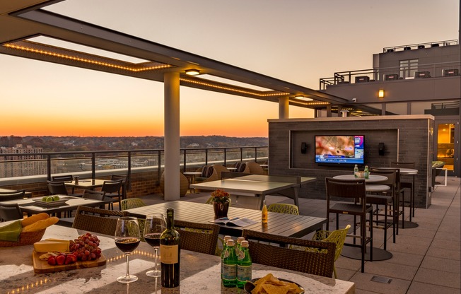 Sundeck with TVs