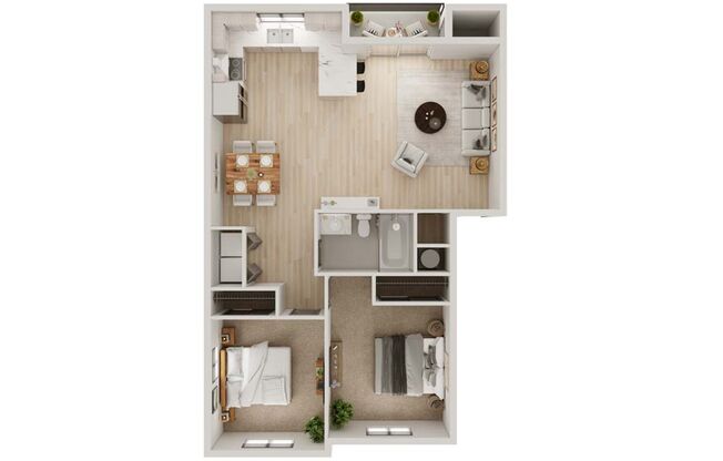 2 beds, 1 bath, 900 sqft, $1,775, Unit 3820-204