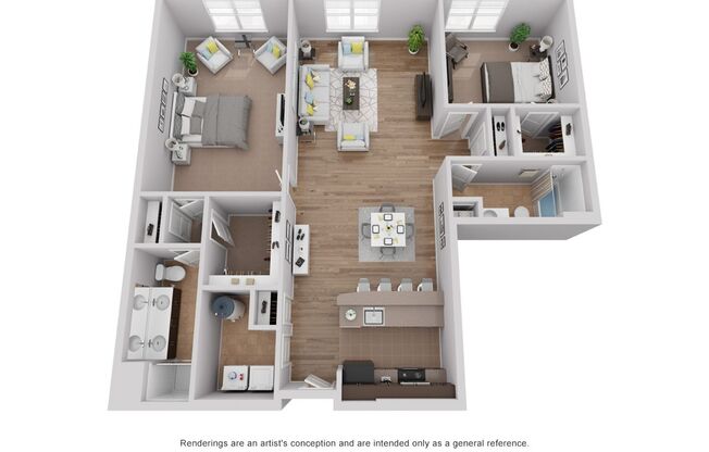 2 beds, 2 baths, 1,487 sqft, $2,475, Unit 120
