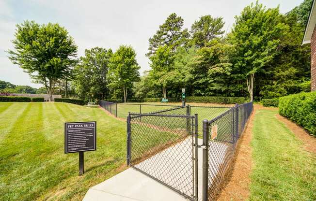 Pet Park with Double Entrance, Benches, and Pet Waste Station