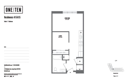 Studio, 1 bath, $2,775