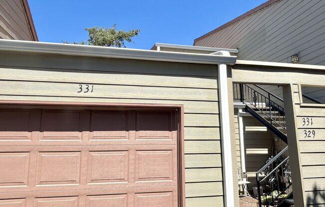 Top floor (2nd) floor Hazelwood condo, 2 beds, 2 baths.  Garage, vaulted ceilings and lots of patio space
