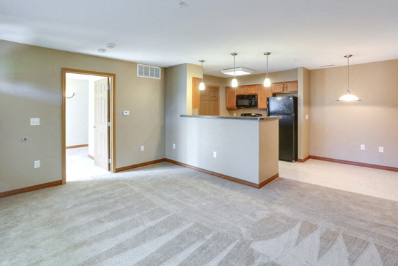 Deer Lakes Apartments Amherst - Kitchen and Dining Area