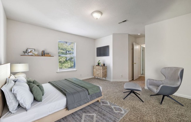 Bedroom with Plush Carpeting