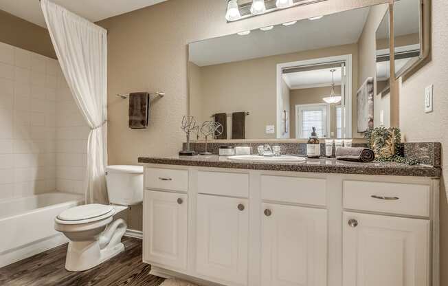 Bathroom with White Cabinets