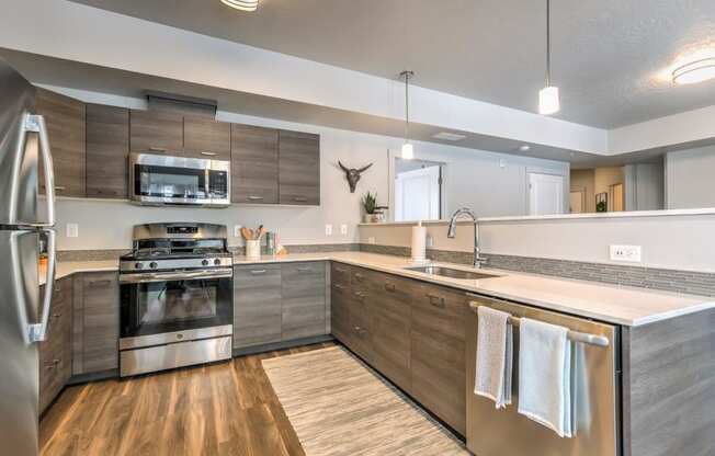Prelude at Paramount Apartments Model Kitchen