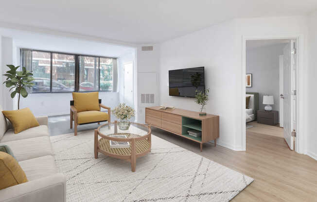 Living Room with Hard Surface Flooring