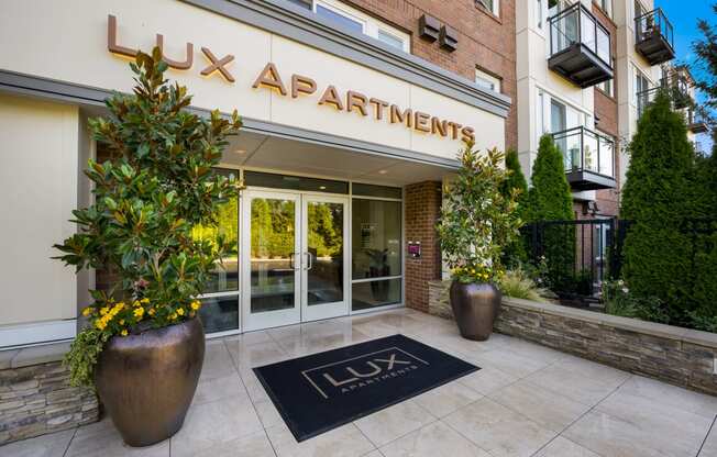 Lux Apartments Main Enterance